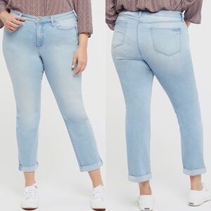 NWT NYDJ Plus Sheri Slim Ankle Jeans in Northstar